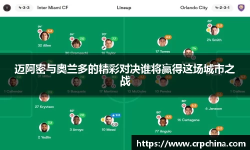 迈阿密与奥兰多的精彩对决谁将赢得这场城市之战